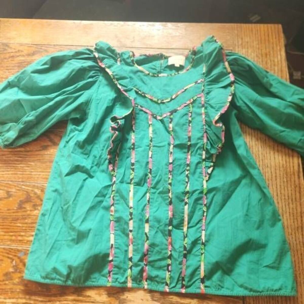 Sezane Angeline in green sz 38 (US 6) - Picture 2 of 4